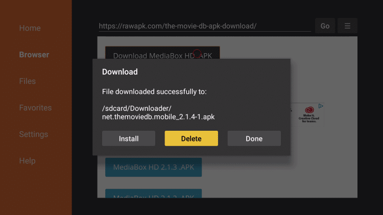 Install MediaBox HD APK on Firestick