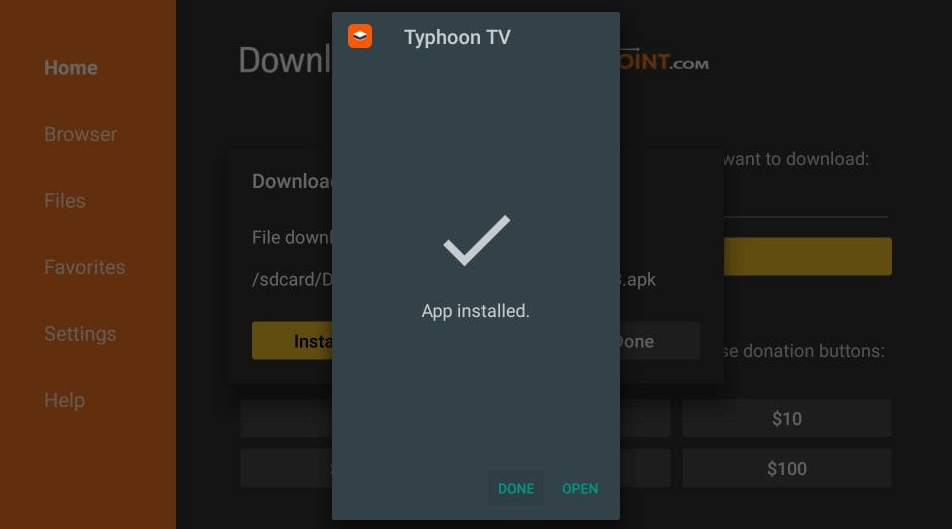 Install Typhoon TV on Firestick