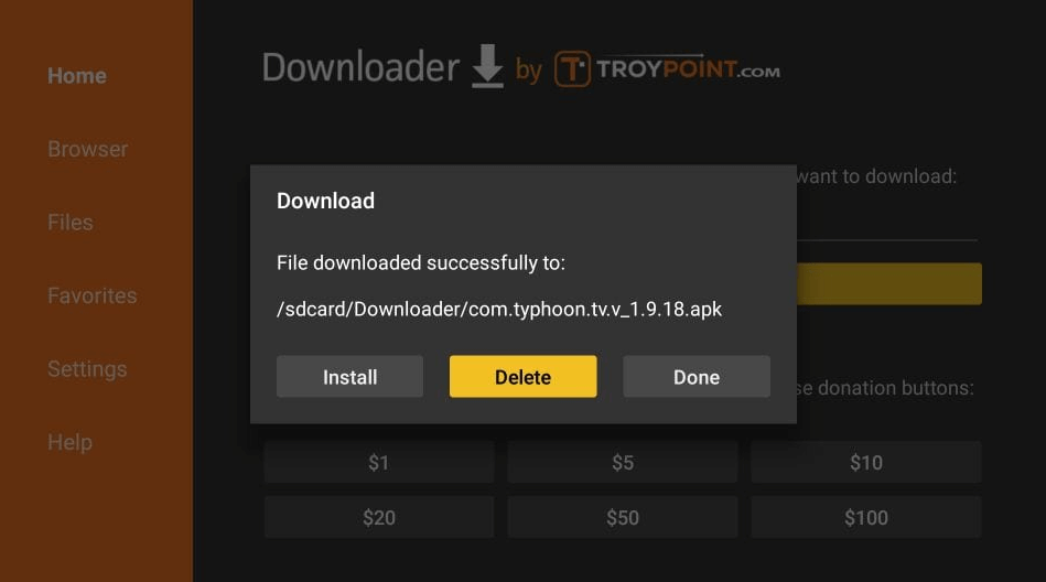 Install Typhoon TV on Firestick